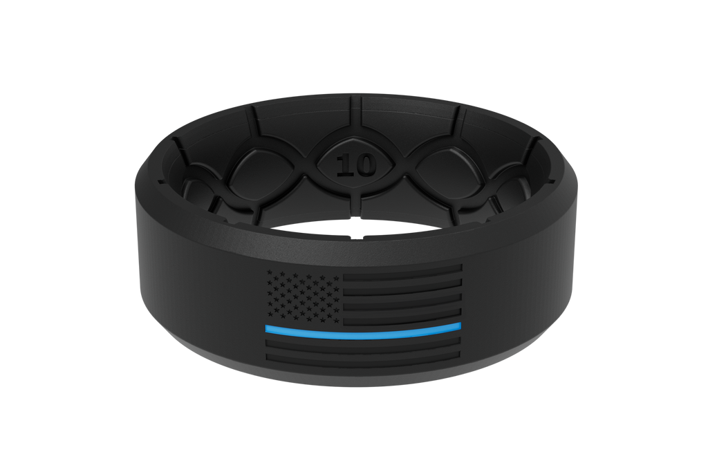 Edge Hero - Protector Black/Blue Line Ring